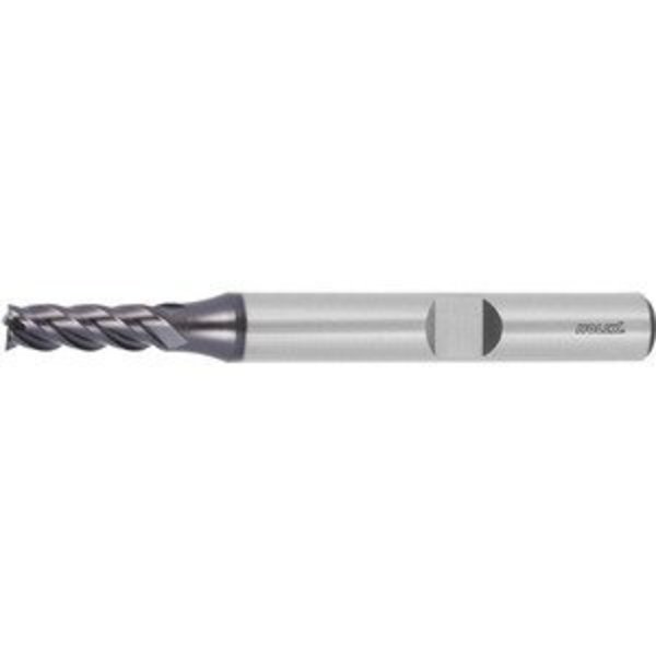 Holex HSS-Co8 Square End Mill, 4 mm Dia, TiAlN Coated 191590 4